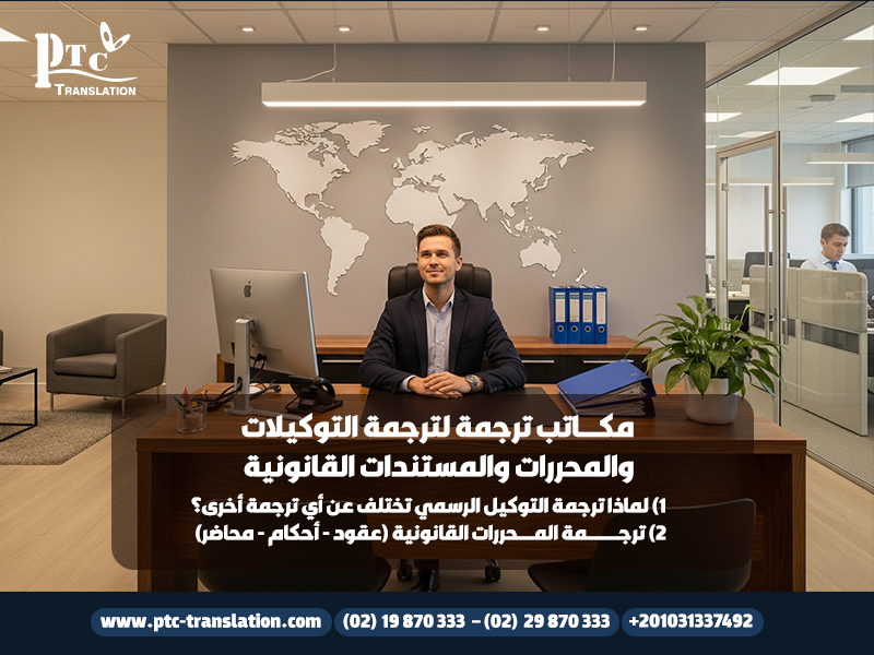مكاتب ترجمة لترجمة التوكيلات والمحررات والمستندات القانونية