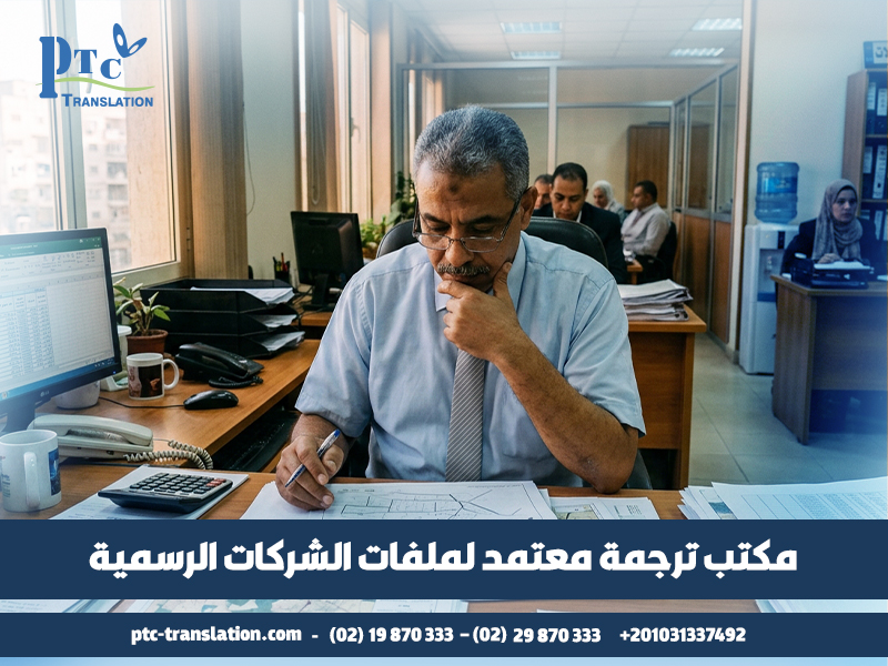 مكتب ترجمة معتمد لملفات الشركات الرسمية